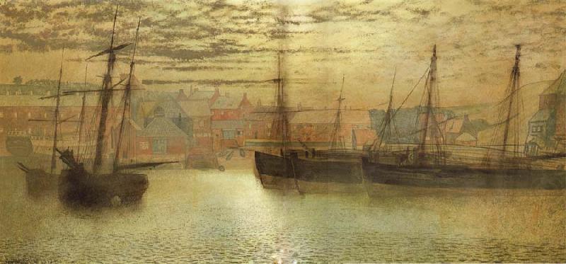 Whitby Harbour, Atkinson Grimshaw